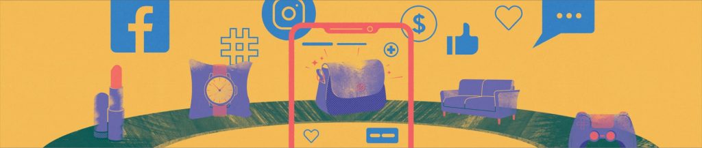 Live selling vector image background